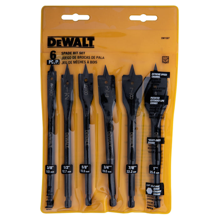 DeWalt 6 pc. Heavy Duty Spade Bit Set