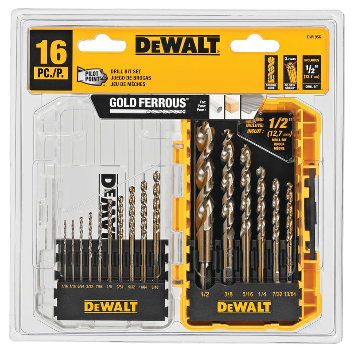 DeWalt PILOT POINT® Drill Bit Set w/ ToughCase®+