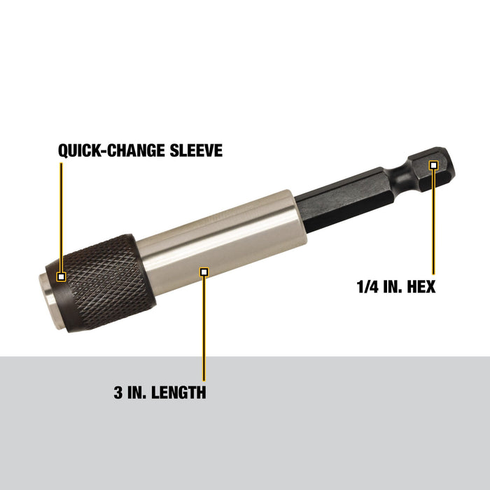 DeWalt 3" Magnetic Quick Change Bit Holder