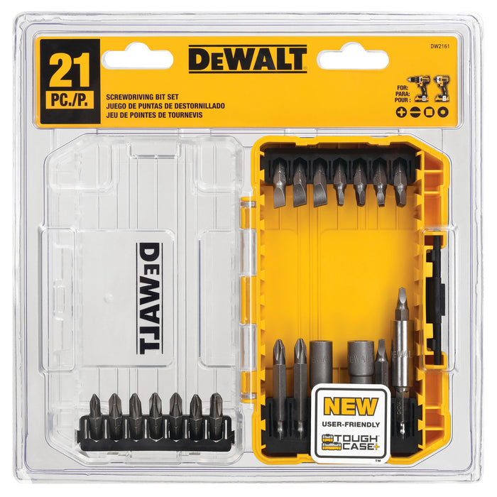 DeWalt 21 pc. Screwdriving Bit Set w/ ToughCase®+