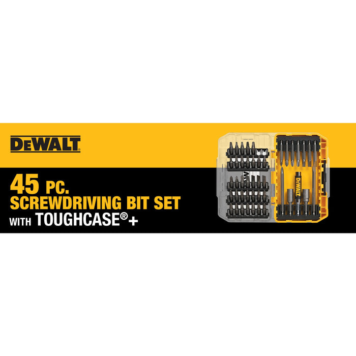 DeWalt 45 pc. Screwdriving Bit Set w/ ToughCase®+