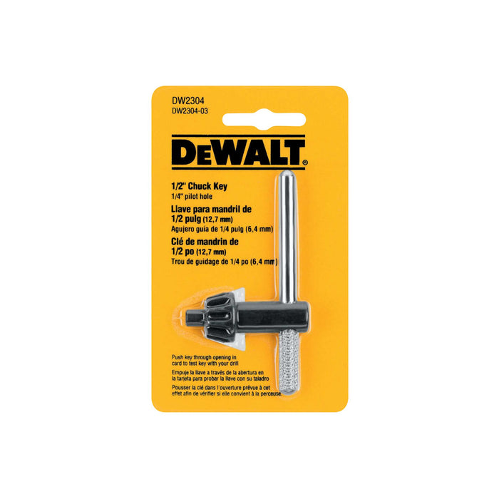 DeWalt 1/2" Chuck Key 1/4" Pilot