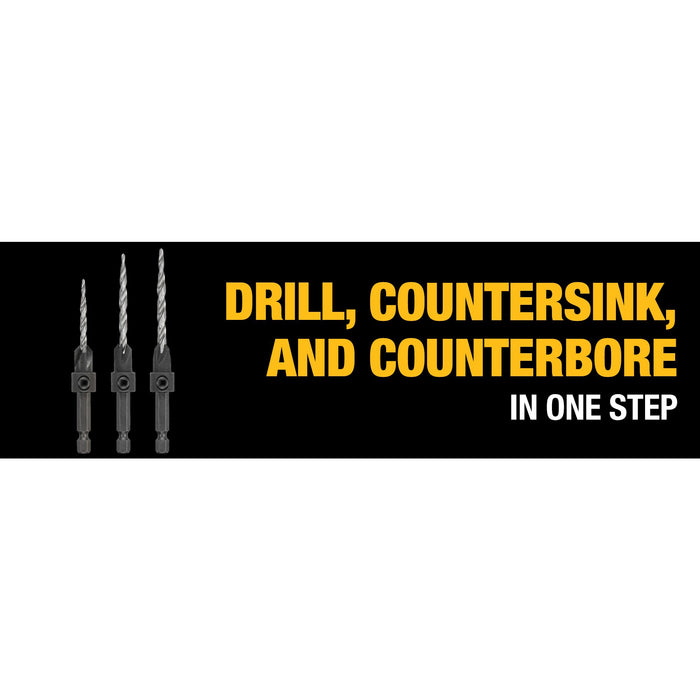 DeWalt 3 pc. Countersink Set (#6, #8, #10)