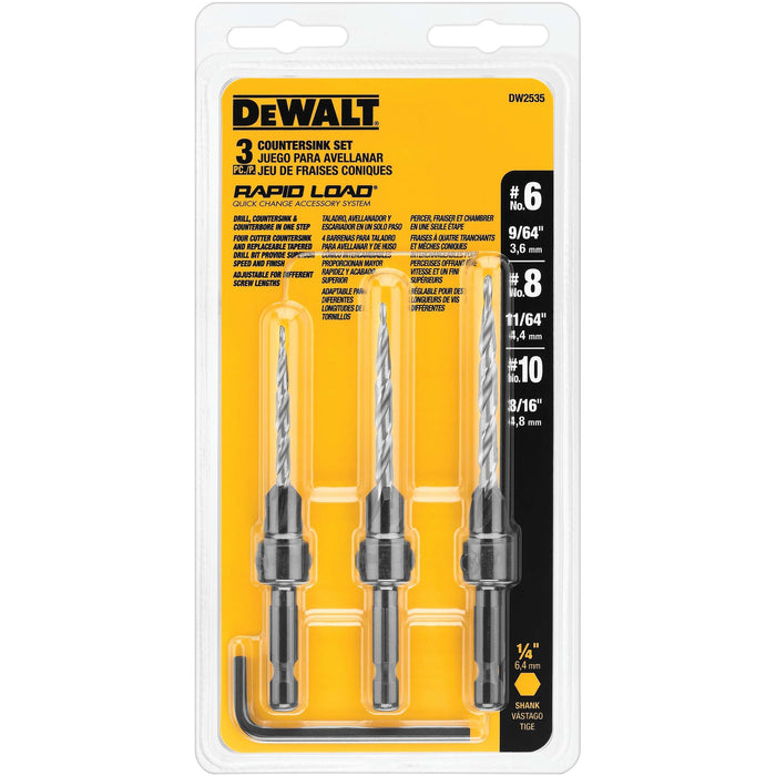 DeWalt 3 pc. Countersink Set (#6, #8, #10)