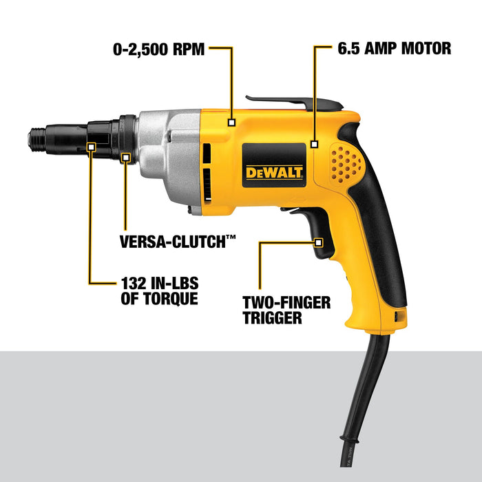 DeWalt 2,500 RPM VSR VERSA-CLUTCH™ Screw Gun