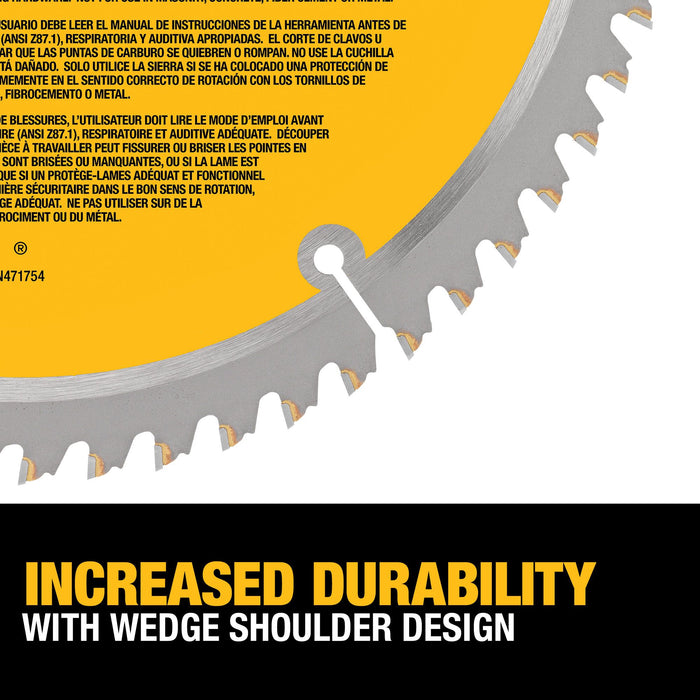 DeWalt 10" 60T Construction Mitre/Table Saw Blades