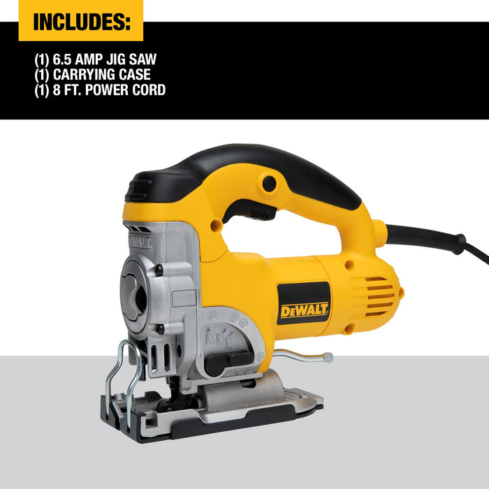 DeWalt Premium 6.5A Variable Speed Keyless Jigsaw Kit