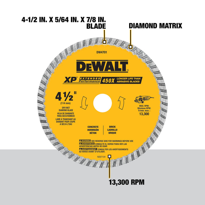 DeWalt XP™ Turbo Diamond Blade