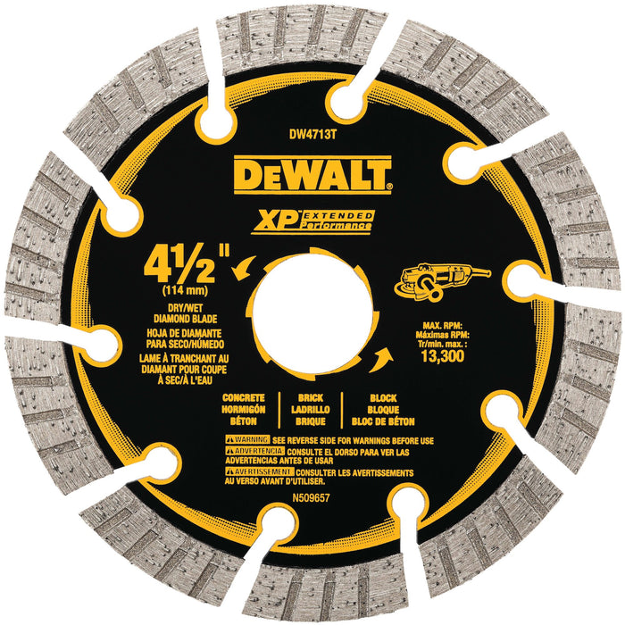 DeWalt XP™ Turbo All-Purpose Segmented Diamond Blade