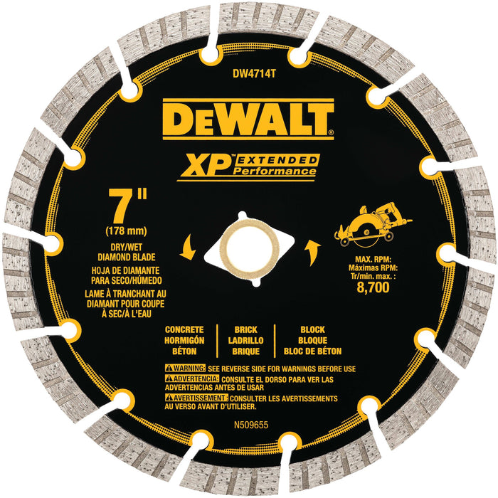 DeWalt XP™ Turbo All-Purpose Segmented Diamond Blade