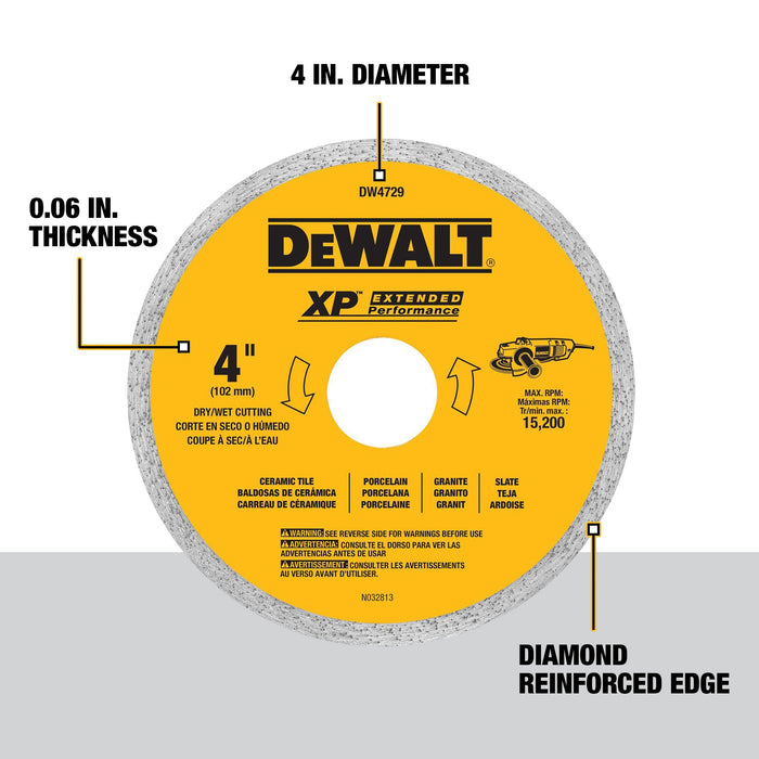 DeWalt XP™ Diamond Tile Blade - 4"