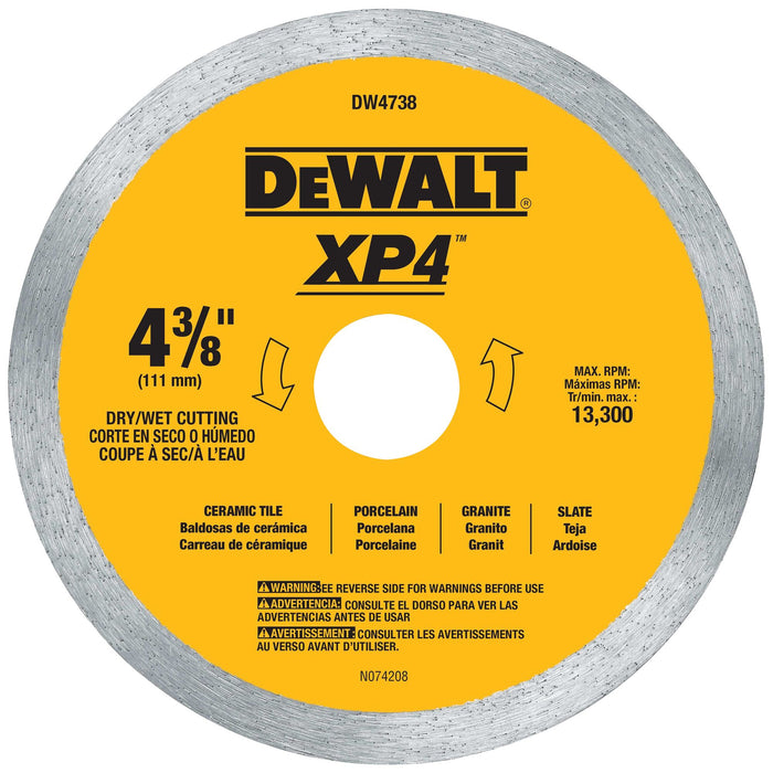 DeWalt XP4 Premium Porcelain Tile Diamond Blade