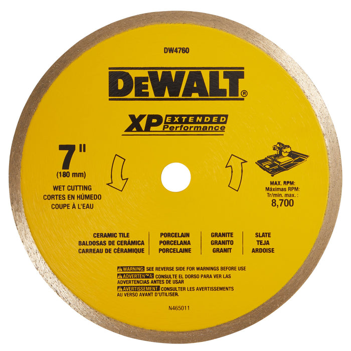 DeWalt XP™ Wet/Dry Ceramic Tile Diamond Blade