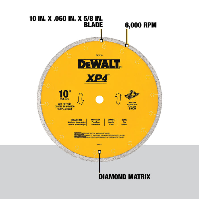 DeWalt XP4 Premium Porcelain Tile Diamond Blade