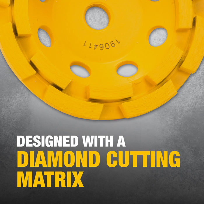 DeWalt Double Row Diamond Cup Grinding Wheel