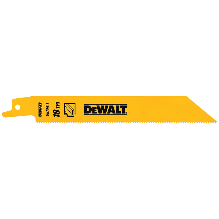 DeWalt 5PK 6" Bi-Metal Reciprocating Saw Blades
