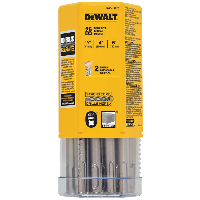 DeWalt SDS Plus Rock Carbide Hammer Bits (Bulk)