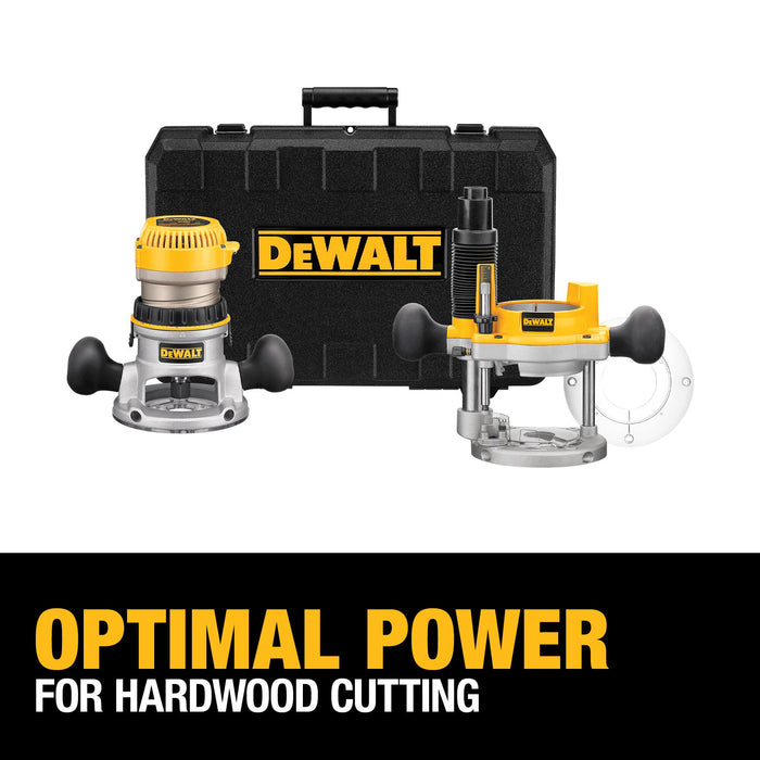 DeWalt 1-3/4 HP Fixed Base/Plunge Router Combo Kit