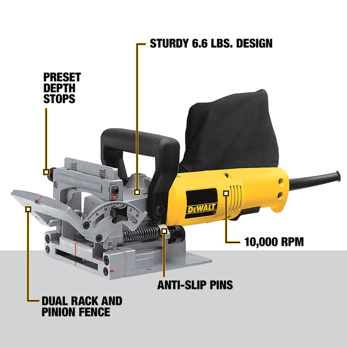 DeWalt 6.5A Corded Heavy Duty Plate Joiner Kit