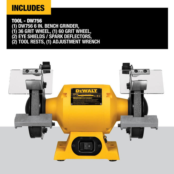 DeWalt 6" (150mm) Bench Grinder