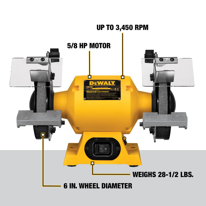 DeWalt 6" (150mm) Bench Grinder