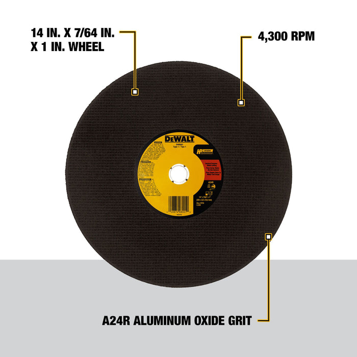 DeWalt General Purpose Chop Saw Wheel - 14" x 7/64" x 1"