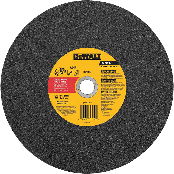 DeWalt Portable Saw Cut-Off Wheel