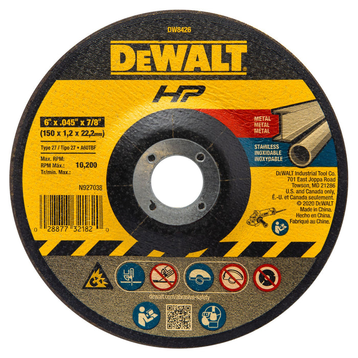 DeWalt Premium Cut-Off Wheel (Type 27)