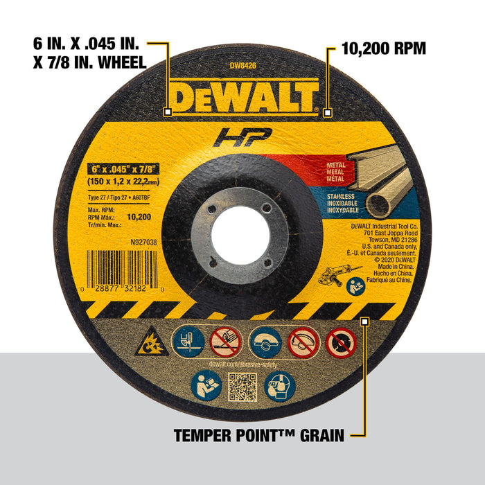 DeWalt Premium Cut-Off Wheel (Type 27)