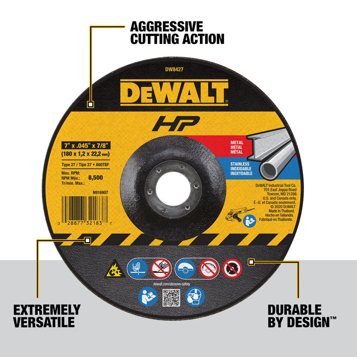 DeWalt Premium Cut-Off Wheel (Type 27)