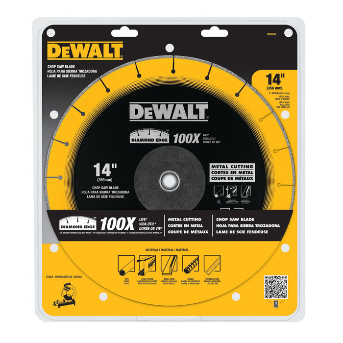 DeWalt Diamond Edge Chop Saw Blade - 14" x 1"