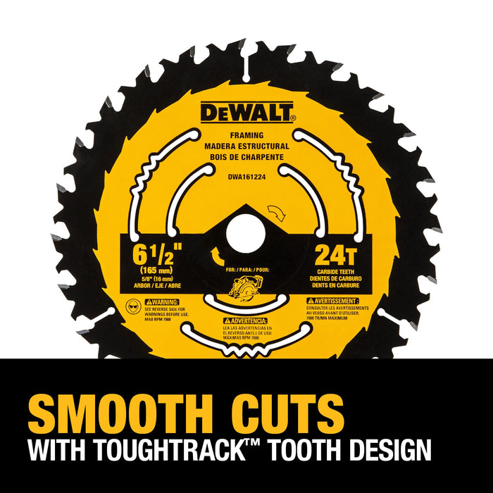 DeWalt 6-1/2" 24T Carbide Circular Saw Blade