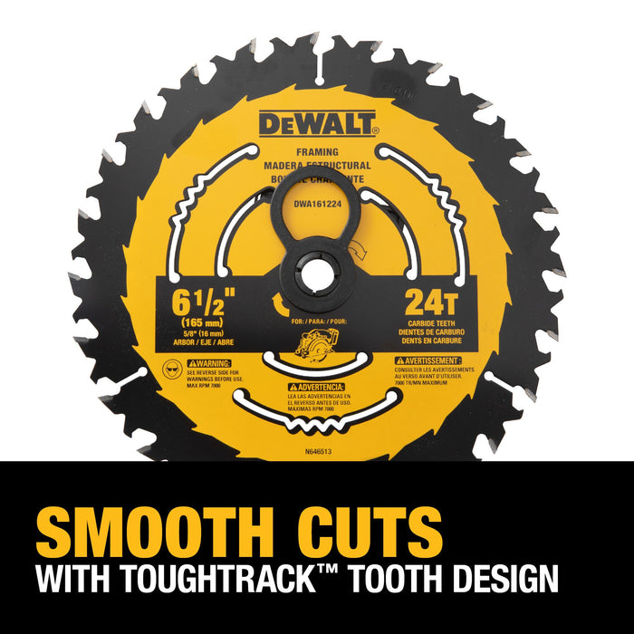 DeWalt 6-1/2" 24T Carbide Circular Saw Blade