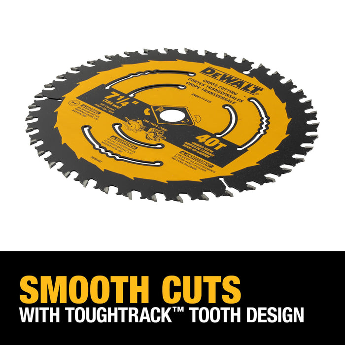 DeWalt 7-1/4" 40T Carbide Circular Saw Blade