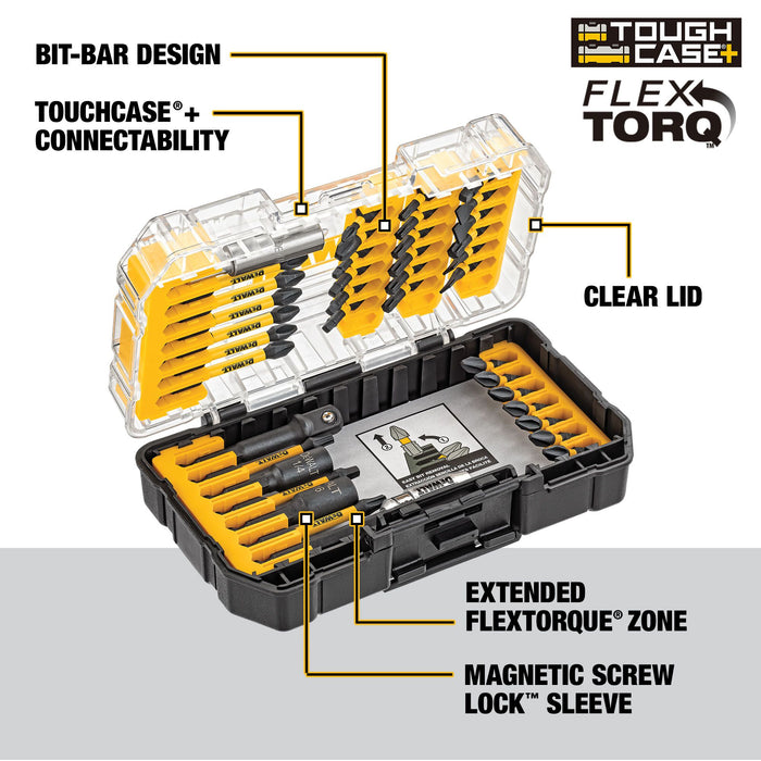 DeWalt 40 pc. FlexTorq® IMPACT READY® Bit Set w/ ToughCase®+ System