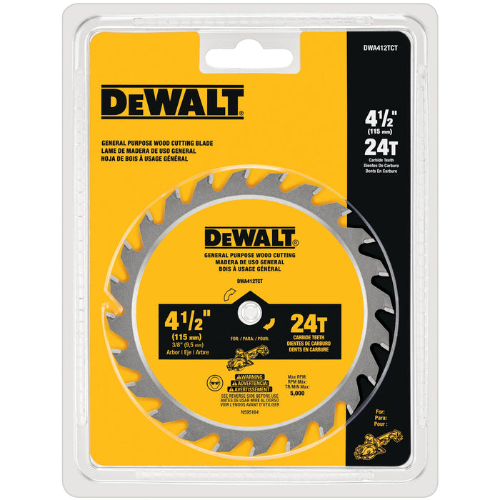 DeWalt 4-1/2" 24T Circular Saw Blade