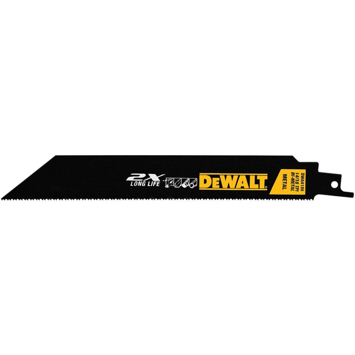 DeWalt 8" 2X Long Life 14/18TPI Bi-Metal Reciprocating Saw Blade