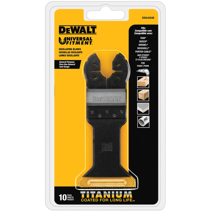 DeWalt 1-3/4" Titanium Wood w/ Nails Wide Oscillating Blades