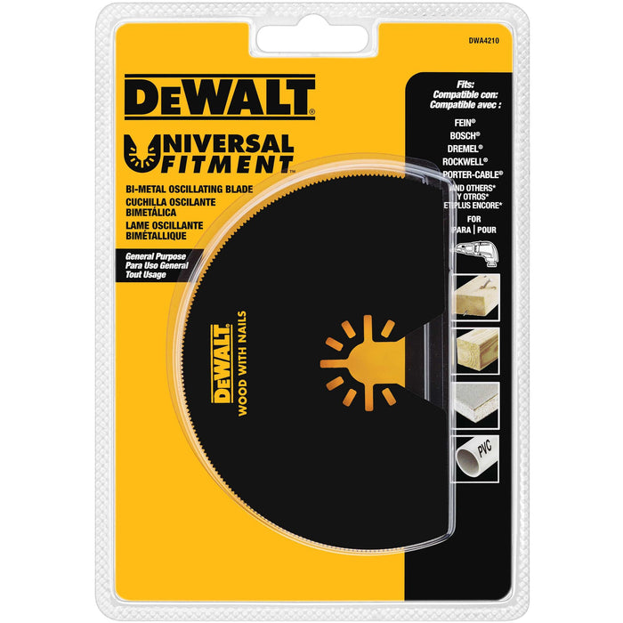 DeWalt 1-1/4" Wood w/ Nails Semicircle Oscillating Blade