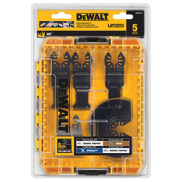 DeWalt 5 pc. Oscillating Blade Set