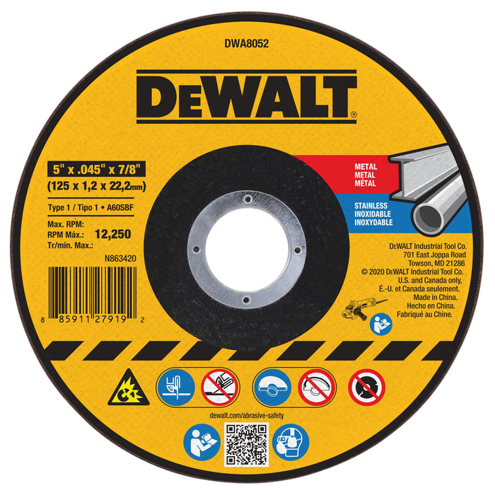 DeWalt 0.45" Aluminium Oxide Masonry Blade 7/8" Arbor