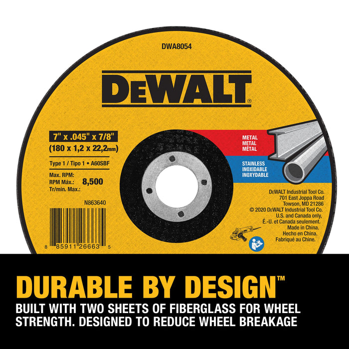 DeWalt 0.45" Aluminium Oxide Masonry Blade 7/8" Arbor