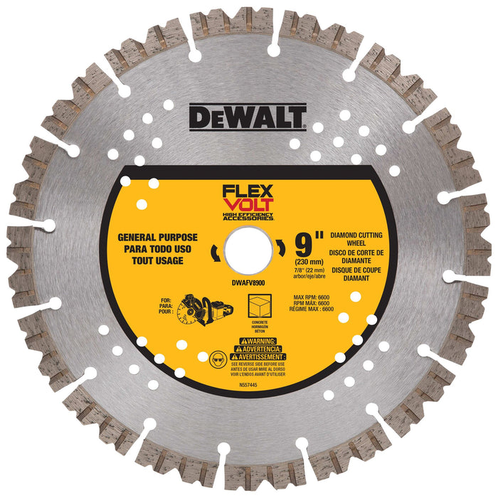 DeWalt FLEXVOLT® Diamond Cutting Wheel - 9" x 7/8"