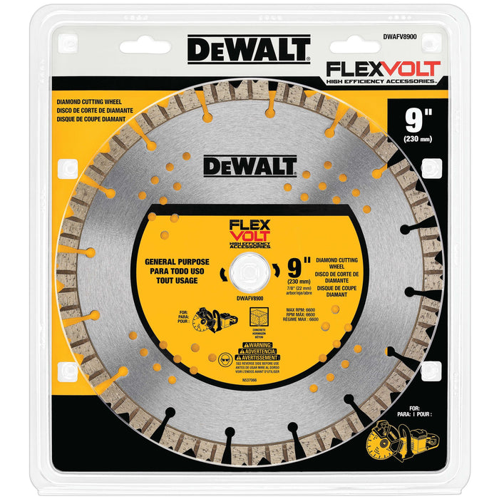 DeWalt FLEXVOLT® Diamond Cutting Wheel - 9" x 7/8"