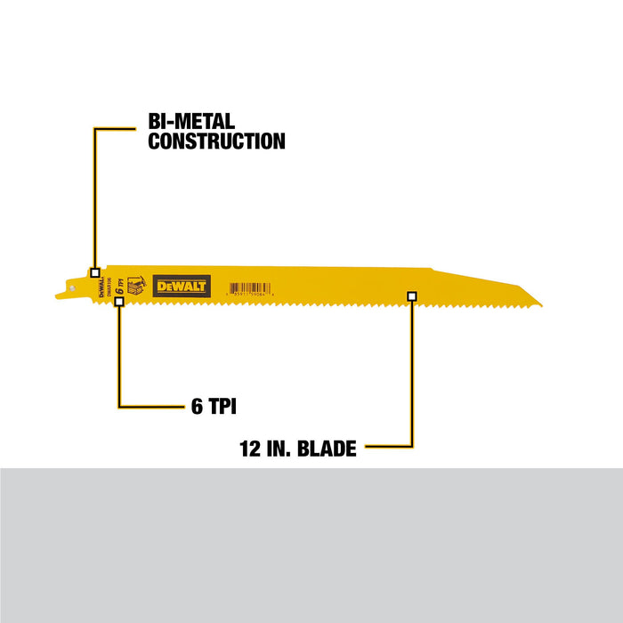 DeWalt Wood w/ Nails Reciprocating Saw Blades