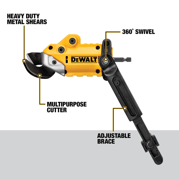 DeWalt 18 Guage IMPACT READY® Shear Attachment Accessory