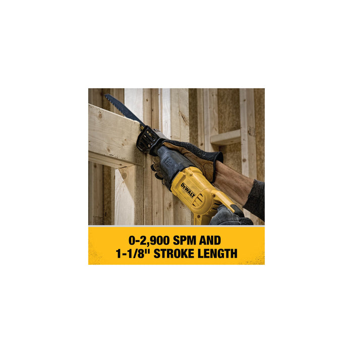 DeWalt 12A Corded Reciprocating Saw w/ 4-Directional Keyless Blade Clamp