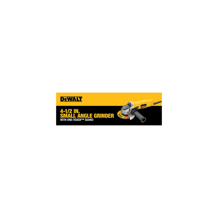 DeWalt 4-1/2" Small Angle Grinder w/ One-Touch™ Guard