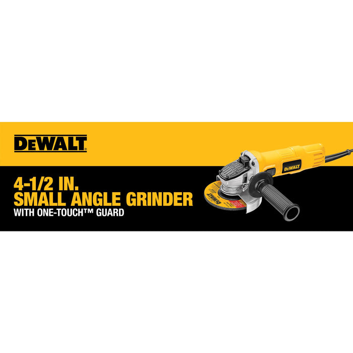 DeWalt 4-1/2" Small Angle Grinder w/ One-Touch™ Guard