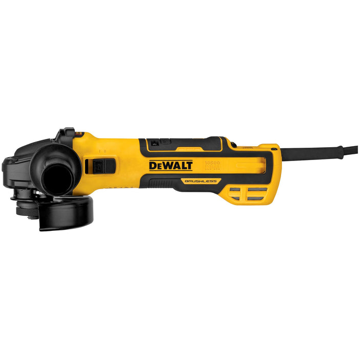 DeWalt 5" Brushless Slide Switch Angle Grinder w/ KICKBACK BREAK™ & Pipeline Cover